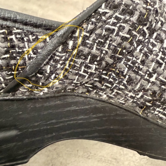 Dansko Vegan Pro Clogs Black Chenille Size 38 US 7.5-8 - Picture 11 of 11